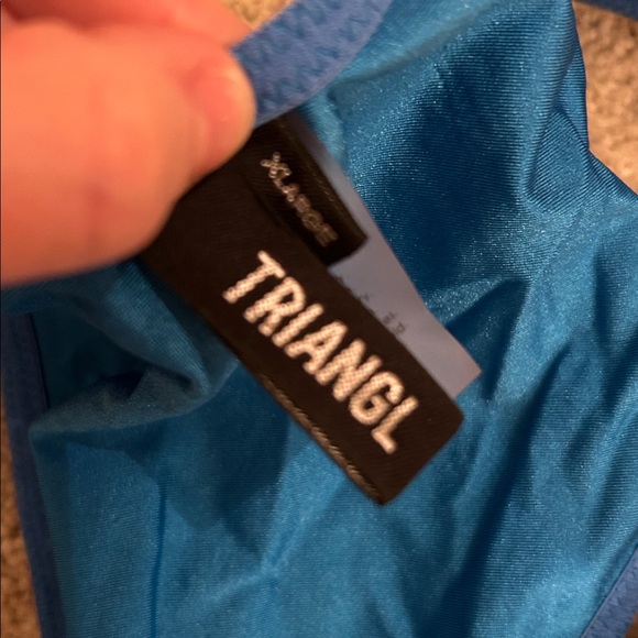 Triangl Swimwear Blue Shimmer Bikini Set - Picture 4 of 7